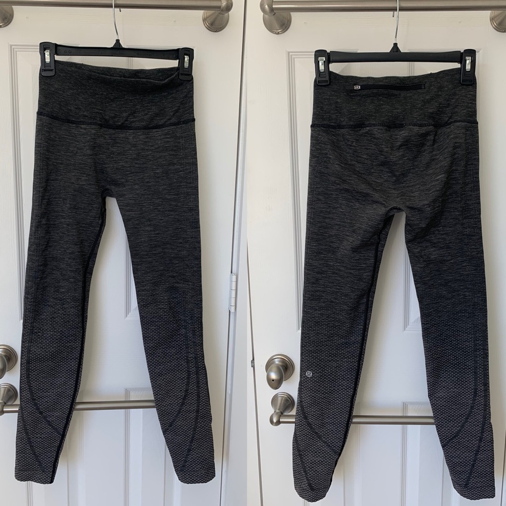 Lululemon leggings high waisted size 6 grey. Good condition